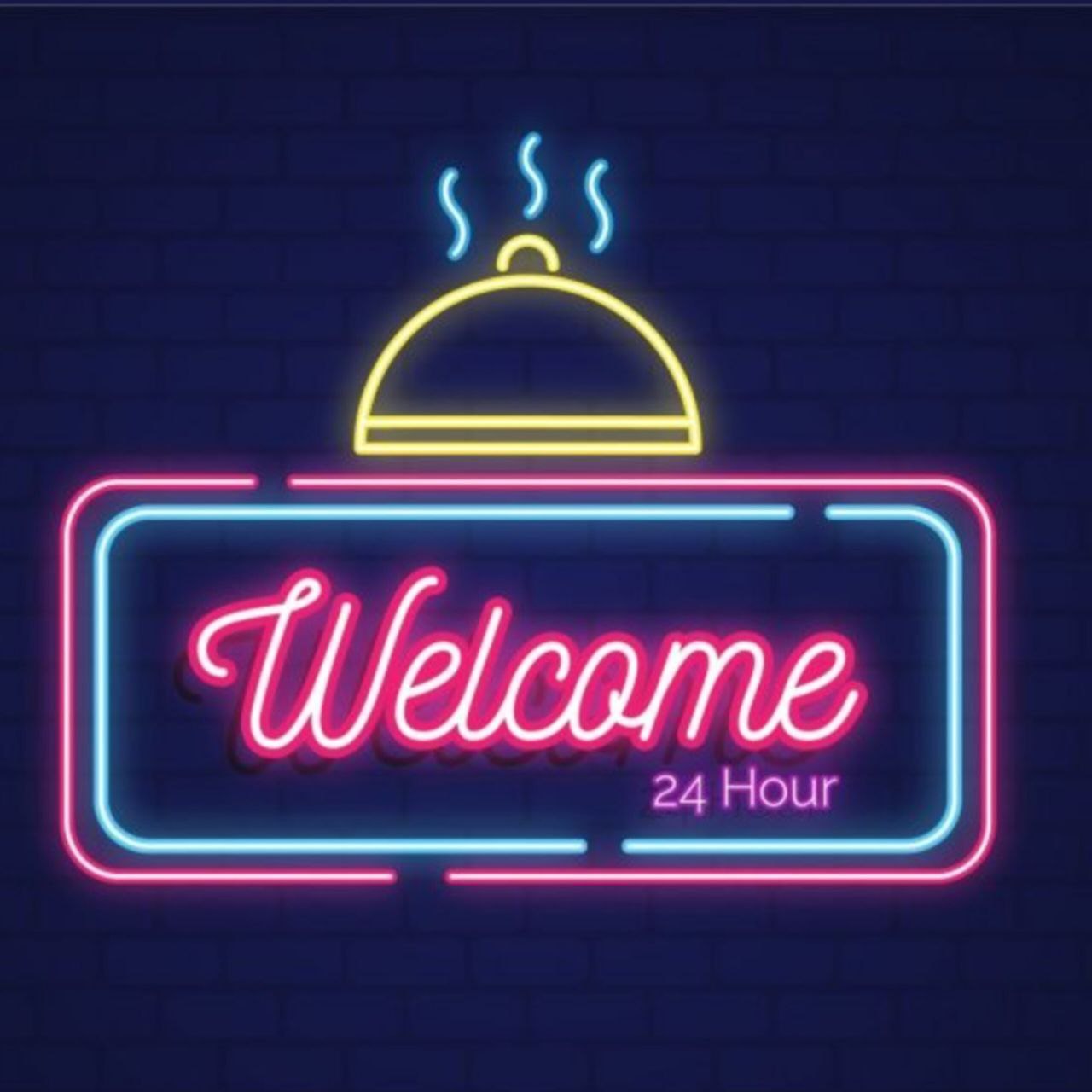 تابلو نئون Welcome